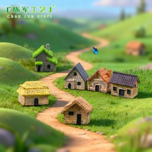 Retro Rural Thatched House